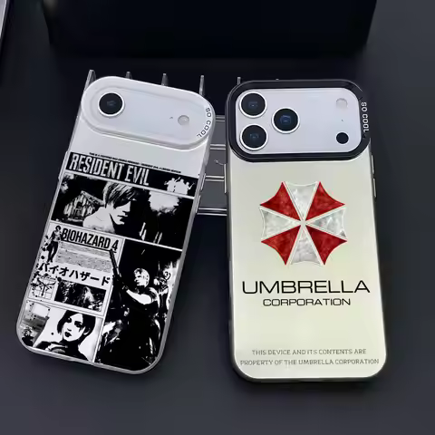 R-Resident E-EvilS Cool Phone Case For iPhone 17 16 15 14 13 12 11 Pro Max Air Matte Laser Aurora Sh