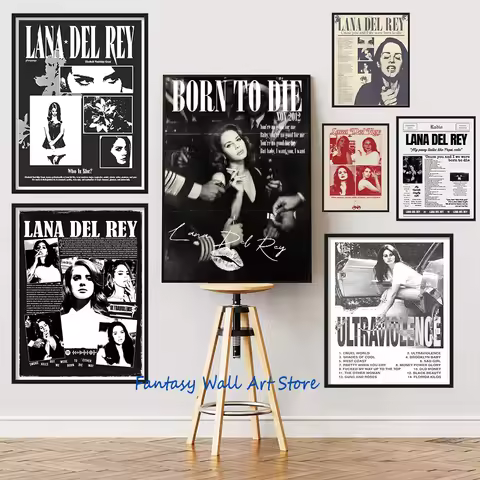 Lana Del Rey Born To Die American Music Singer Lana Del Rey Artist Fans Artwork Poster Canvas Painti