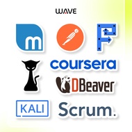 IT Programming Premium Waterproof Vinyl Cutting Sticker - Kali Linux / Backbox Linux Mint / Postman 