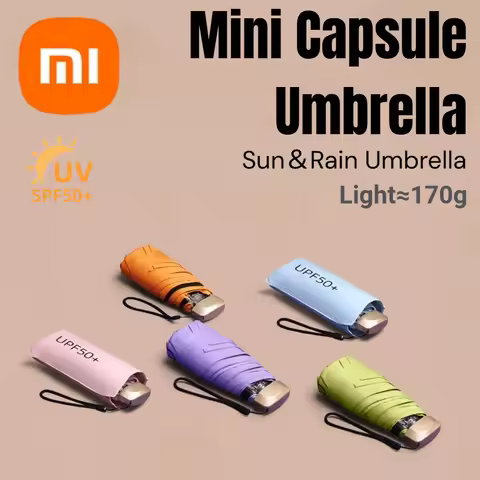 Mini Capsule Umbrella Ultralight Compact Portable UV Protection Umbrella Umbrella For Women Man Adul