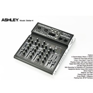Mixer Ashley Better 4 Original 4 Channel USB  Feature 4 Channel Mixer