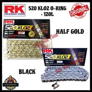 [RK]Steel ORING 520 KRO KLO KLO2 Golden Chain Original 120L JAPAN
