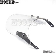 กระจกบังลมกระบังลมกระจกบังลมเรโทรสำหรับไฟหน้า4-7นิ้วอุปกรณ์เสริมสำหรับยามาฮ่า XSR 155 250 300 700 XS