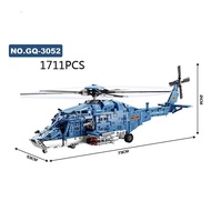 Modern Military Vehicle Gunship Helicopter Model Building Block WW2 Air Forces Plane Bricks Toys Col