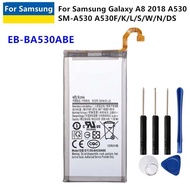 Eb-Ba530abe 3000 Mah Battery For Samsung Galaxy A8 2018 A530 Sm-A530 A530530k/L/S/W A530n/Ds +Free T
