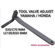 TOOL VALVE TAPPET ADJUST SPANAR YAMAHA LC135 /EGO - HONDA EX5 /C70