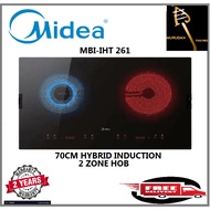 Midea 2 Zones Hybrid Hob MBI-IHT261-SG 2YEARS WARRANTY FREE EXPRESS DELIVERY