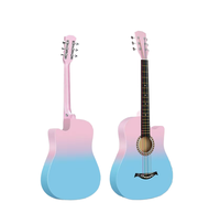 【Kawes】กีตาร์โปร่งอะคูสติก 38 นิ้ว รุ่น Kw389C • เสียงใสสวย เบสแน่น • แถมฟรี 5 ของแถม • เก็บเงินปลาย