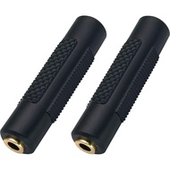 Penyesuai Fon Kepala 3.5mm, 4 Kutub 1/8'' Female ke Female Aux TRRS Penyambung Audio Stereo untuk Fo