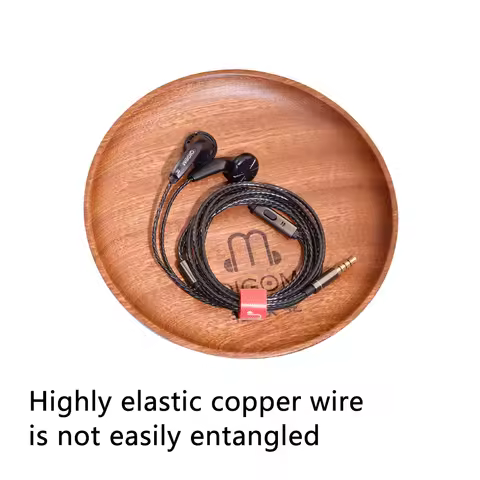 QIGOM Wired Earphone HIFI MX500Pro 15.4MM Dynamic Headset 32Ω 109dB With/Without Mic Flat-head Earbu