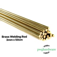 (1PCS) 3.0MM X 49CM Brass Rod / 3MM Copper Rod / 3MM Tembaga Kuning / Brass Welding Rod / 铜支