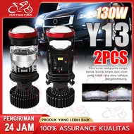 2PCS Car and Motorcycle Led Lights H4 Mini Projector Projector Y7D Y13 Y14 Y15 Super Bright 100-150