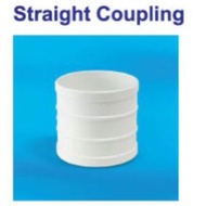 82mm~56mm~43mm~36mm Upvc Straight Coupling Socket 3"~2"~11/2"~1-1/4" 80mm~50mm~40mm~32mm Upvc Equal 