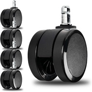 New Soft Caster Wheel for Herman Miller Aeron Embody Mirra Sayl Chair, Hardwood Floors 1Set/5PC