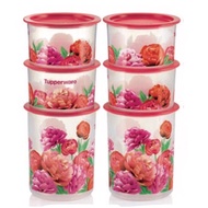 Tupperware Peonies Airtight One Touch Set
