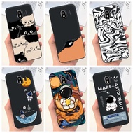 For Samsung Galaxy J4 Case 2018 SM-J400F SM-J400G Silicone Cover Cute Astronaut Cat Slim Soft Casing For Samsung J4 2018 Case