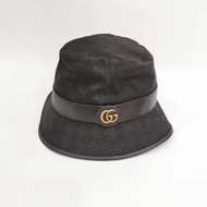 Gucci 金色GG黑色滿版 漁夫帽