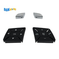 W204 W218 Car Steering Wheel Control Menu Switch Button Cover Volume for C E A Class W156 W246 ,Silv