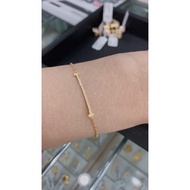 BRACELET TIFFANY 2.05g GOLD 916 READY STOCK