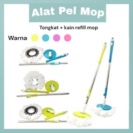 Refill Stick Handle + Spin Mop Cloth Mop Refill Fiber Mop Mop Stick Mop Head Replacement Mop Cloth R