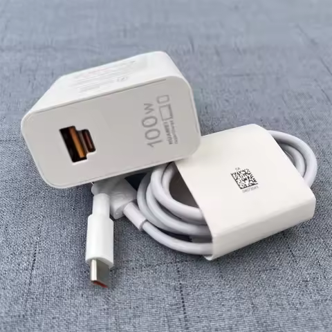 Huawei Pura 80 90 Pro+ 100W EU Charger USB A/C Port Super Charge Adapter 6A PD Type C Cable For Pura
