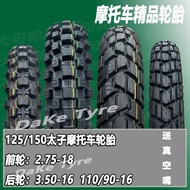 125/150 Tayar motosikal Prince 350-16 roda belakang 110/90-16 tayar vakum roda depan 275-18 tayar lu