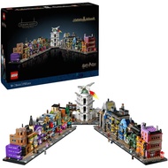 [ZRmar03] LEGO Harry Potter Diagon Alley Wizarding Shops 76444, Wizard Set for Adults, Magic Display