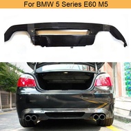 Carbon Fiber Rear Bumper Diffuser Lip Spoiler For BMW 5 Series E60 M5 2004-2010 Car Rear Bumper Diff