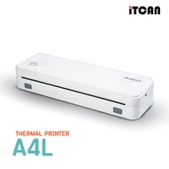 iTCAN เครื่องปริ้นความร้อน A4L Printer A4 เครื่องพิมพ์พกพา ปริ้นสติกเกอร์โลโก้ Thermal Printer