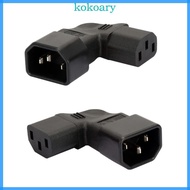 KOK Male to Female Wire-free Power Supply Connector Adaptor C14 to IEC320 C13 C5 C7