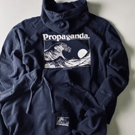 {Rolling Green Shop} Ghanda Ukiyo-E Distressed Hat t Long Sleeve Loose Drape