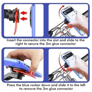 360° Rotatable Quad Lock Bike Motorcycle Phone Holder Shock Absorber Bracket Anti-shake MTB Mount St