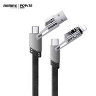 Remax Cable 2 in 2 รุ่น RC-C189 สายชาร์จ 65W Type-C / USB / L ชาร์จเร็ว มีประกันศูนย์ไทย