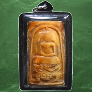 UNIQUE PHRA SOMDEJ ON HEAVEN LION SINGHA LP DERM MAGICAL POWER ATTRACT WEALTH LUCK FORTUNE RARE OLD 