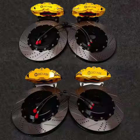 DICASE Aluminum Alloy Front 6 Pot Rear 4 Pot Big Brake Caliper Kits with Disc Rotor for Toyota GT86