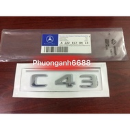 Letter c43, symbol c43 mecsedes, logo c43 mecsedes