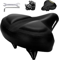 DAWAY C40 Ultra Comfortable Oversized Bike Seat - Memory Foam Padded, Extra Wide Bicycle Saddle, Erg