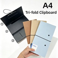 A4 Tri-fold Clipboard Pocket Size Foldable Clipboard File Organizer Occupational Therapy Clipboard