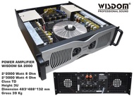 power amplifier wisdom sa 2000 SA2000