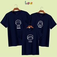 FAMILY COUPLE T-SHIRT WITH FACE SKETCH / AVATAR PICTURE T-SHIRT / HAPPY FAMILY AVATA FAMILY T-SHIRT 