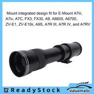 Valuemalls Zunate 420-800mm F8.3 Telephoto Zoom Lens Manual Focus MF EF Full Frame Long Focal for Mo