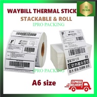 A6 Size AWB Thermal Stackable (500 PCS) & Stickers Roll (350 PCS)