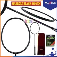 Maxbolt Black Woven Raket Badminton Maxbolt Black Woven