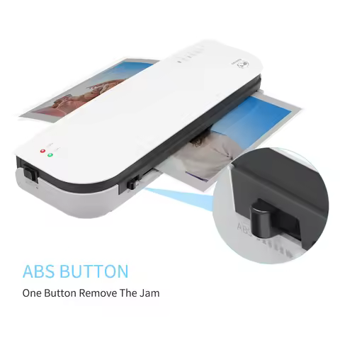 Desktop Laminator Machine Set A4 Size Hot and Cold Lamination 2 Roller System 9 inches Max Width Sui