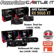 PowerColor Radeon RX 9060 XT Hellhound Reaper 8GB 16GB GDDR6 Gaming GPU Graphic Card AMD