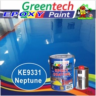 KE9331 NEPTUNE 🔥 5L Epoxy paint ( GREENTECH PAINT ) Cat Lantai EPOXY FLOOR PAINT / WATERPROOF COATING