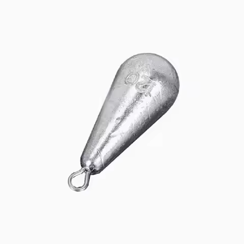 Drop-Shaped Fishing Sinker Lead Pendant Water Droplet for Fishing Sinkers
