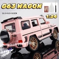 Die Cast G63 G Wagon Spraying Mist Scale 1:24 Diecast Vehicle Models