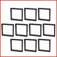 Coin Display Case 10pcs Challenge Coin Stand Display Cases Floating Framed Coin Display Stand for An