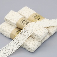 5pcs/Set Vintage Lace Satin Ribbon, 2m/Pc, Hollow Decor Craft Trim For Clothing, Gift Wrapping, DIY